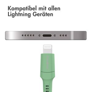 iMoshion ﻿Lightning- auf USB-C-Kabel – nicht MFi-zertifiziert – Geflochtenes Gewebe – 2 m – Grün
