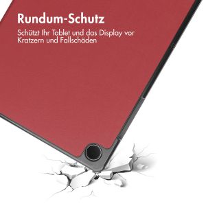 iMoshion Trifold Klapphülle für das Samsung Galaxy Tab A9 Plus - Rot