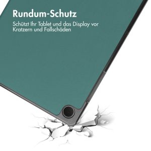 iMoshion Trifold Klapphülle für das Samsung Galaxy Tab A9 Plus - Dunkelgrün