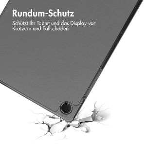 iMoshion Trifold Klapphülle für das Samsung Galaxy Tab A9 Plus - Grau