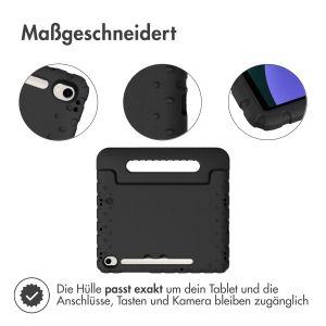 iMoshion Schutzhülle mit Handgriff kindersicher für das Samsung Galaxy Tab S9 / Tab S9 FE - Schwarz