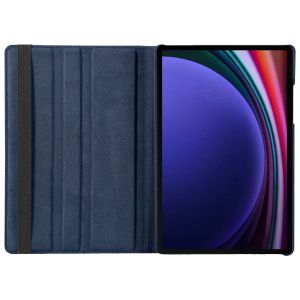 iMoshion 360° drehbare Klapphülle für das Samsung Galaxy Tab S9 / Tab S9 FE - Dunkelblau