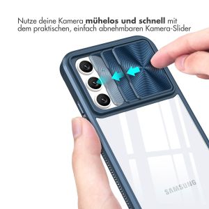 iMoshion Back Cover mit Kameraschieber für das Samsung Galaxy S23 FE - Dunkelblau