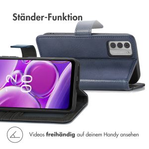 iMoshion Luxuriöse Klapphülle für das Nokia G42  - Dunkelblau