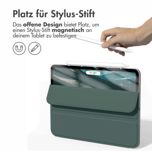 iMoshion Magnetic Klapphülle für das iPad Air 5 (2022) / Air 4 (2020) - Dunkelgrün