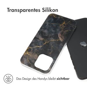 iMoshion Design Hülle für das iPhone 15 Pro Max - Golden Leaves