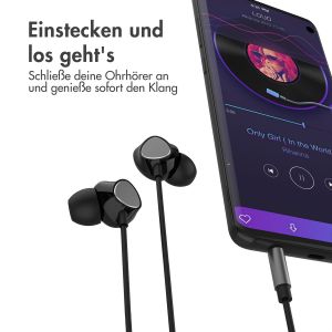 iMoshion In-ear Kopfhörer - Kabelgebundene Kopfhörer - Mit AUX / 3,5 mm Klinkenanschluss - Schwarz