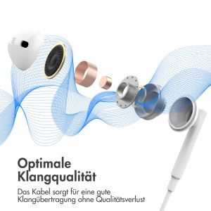 iMoshion Kopfhörer - Kabelgebundene Kopfhörer - AUX / 3,5 mm Klinkenanschluss - Weiß