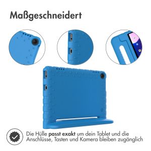 iMoshion Schutzhülle mit Handgriff kindersicher für das Lenovo Tab M10 (3rd gen) - Blau
