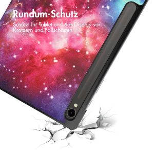 iMoshion Design Trifold Klapphülle für das Samsung Galaxy Tab S9 - Space