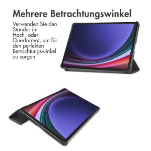iMoshion Design Trifold Klapphülle für das Samsung Galaxy Tab S9 - Don't touch