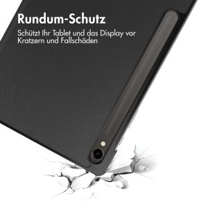 iMoshion Trifold Klapphülle für das Samsung Galaxy Tab S9 11.0 Zoll - Schwarz