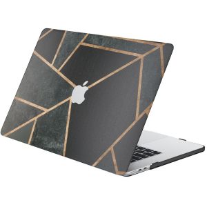 iMoshion Design Laptop Cover für MacBook Air 15 Zoll (2023) / Air 15 Zoll (2024) M3 chip - A2941 / A3114 - Black Graphic