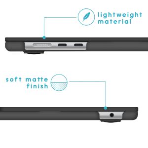 iMoshion Laptop Cover für MacBook Air 15 Zoll (2023) / Air 15 Zoll (2024) M3 chip - A2941 / A3114 - Schwarz