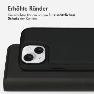 Accezz Premium Leather 2 in 1 Wallet Bookcase für das iPhone 15 - Schwarz