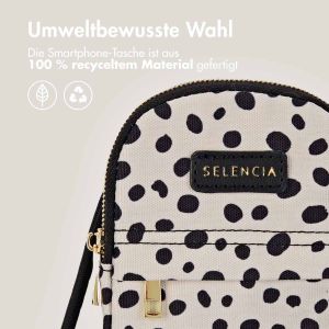 Selencia ﻿100 % recycelte Design Handytasche - Irregular Spots Black