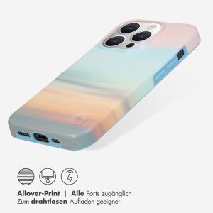Selencia Aurora Fashion Back Case für das iPhone 15 Pro - Strapazierfähige Hülle - 100% recycelt - Sky Sunset Multicolor