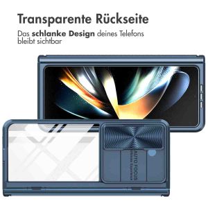 iMoshion Back Cover mit Kameraschieber für das Samsung Galaxy Z Fold 5 - Dunkelblau