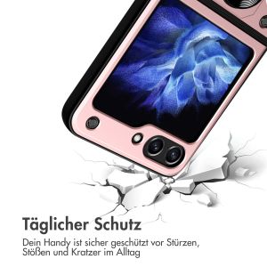 iMoshion Rugged Back Cover mit Ring für das Samsung Galaxy Z Flip 5 - Rosé Gold