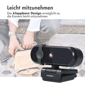 iMoshion Webcam 2K QHD - Geeignet für Laptops und Computer - Schwarz
