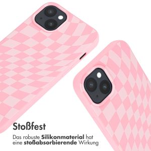 iMoshion Silikonhülle design mit Band für das iPhone 15 Plus - Butterfly