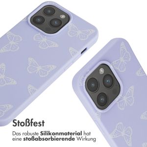 iMoshion Silikonhülle design mit Band für das iPhone 15 Pro Max - Butterfly