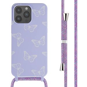 iMoshion Silikonhülle design mit Band für das iPhone 15 Pro Max - Butterfly