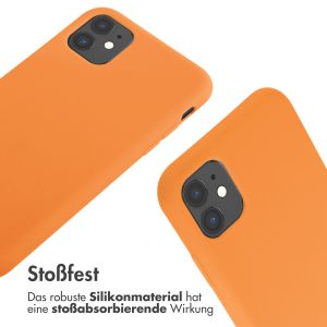 iMoshion Silikonhülle mit Band für das iPhone 11 - Orange