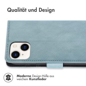 iMoshion Luxuriöse Klapphülle für das iPhone 15 - Hellblau