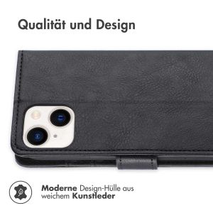 iMoshion Luxuriöse Klapphülle für das iPhone 15 - Schwarz