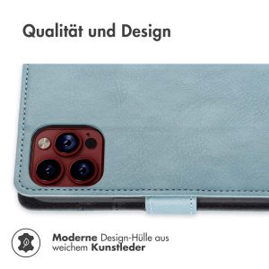 iMoshion Luxuriöse Klapphülle für das iPhone 15 Pro - Hellblau