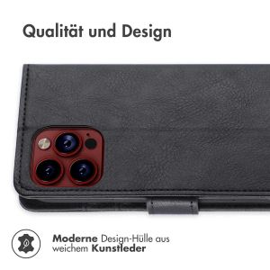 iMoshion Luxuriöse Klapphülle für das iPhone 15 Pro - Schwarz