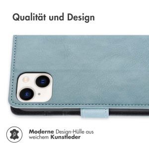iMoshion Luxuriöse Klapphülle für das iPhone 15 Plus - Hellblau
