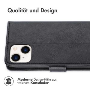 iMoshion Luxuriöse Klapphülle für das iPhone 15 Plus - Schwarz