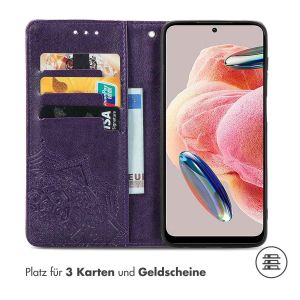 iMoshion Mandala Klapphülle für das Xiaomi Redmi Note 12 (4G) - Violett