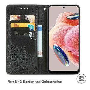 iMoshion Mandala Klapphülle für das Xiaomi Redmi Note 12 (4G) - Schwarz