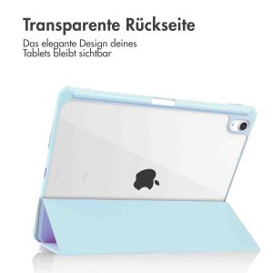 iMoshion Trifold Hardcase Klapphülle für das iPad Air 5 (2022) / Air 4 (2020) - Hellblau
