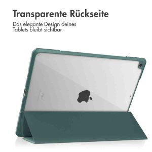iMoshion Trifold Hardcase Klapphülle für das iPad 9 (2021) 10.2 Zoll / iPad 8 (2020) 10.2 Zoll / iPad 7 (2019) 10.2 Zoll - Grün