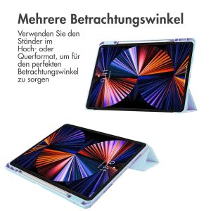 iMoshion Trifold Hardcase Klapphülle für das iPad Pro 12.9 (2018 - 2022) - Hellblau
