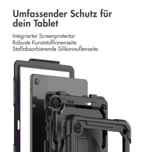 iMoshion Tablet Cover mit Handriemen und Schulterriemen für das Lenovo M10 Plus (3rd gen) - Schwarz