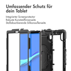 iMoshion Tablet Cover mit Handriemen und Schulterriemen für das Lenovo M10 HD (2nd gen) - Schwarz