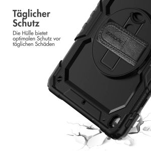 Accezz ﻿Robustes Back Cover mit Schultergurt für das iPad 9 (2021) 10.2 Zoll / iPad 8 (2020) 10.2 Zoll / iPad 7 (2019) 10.2 Zoll - Schwarz