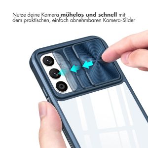iMoshion Back Cover mit Kameraschieber für das Samsung Galaxy A34 (5G) - Dunkelblau