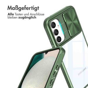 iMoshion Back Cover mit Kameraschieber für das Samsung Galaxy A34 (5G) - Dunkelgrün