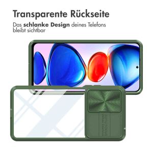 iMoshion Back Cover mit Kameraschieber für das Xiaomi Redmi Note 11 Pro - Dunkelgrün
