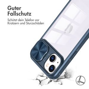 iMoshion Back Cover mit Kameraschieber für das iPhone 13 - Dunkelblau