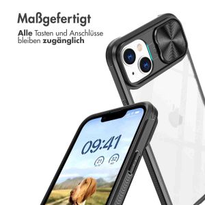 iMoshion Back Cover mit Kameraschieber für das iPhone 14 - Schwarz