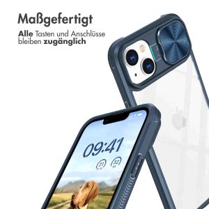 iMoshion Back Cover mit Kameraschieber für das iPhone 14 - Dunkelblau