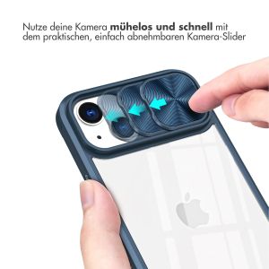 iMoshion Back Cover mit Kameraschieber für das iPhone 14 - Dunkelblau