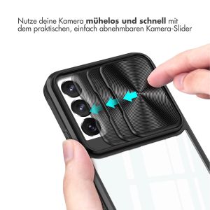 iMoshion Back Cover mit Kameraschieber für das Samsung Galaxy S22 - Schwarz